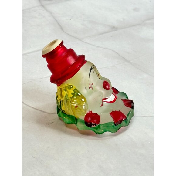 Vintage Clown Head Glass Light Cover Holiday Decor By Old World Christmas - Picture 5 of 5